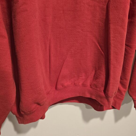 Miami Ohio Redhawks Vintage Crewneck Sweatshirt Adult Large Red Embroidered 90s - Picture 10 of 10